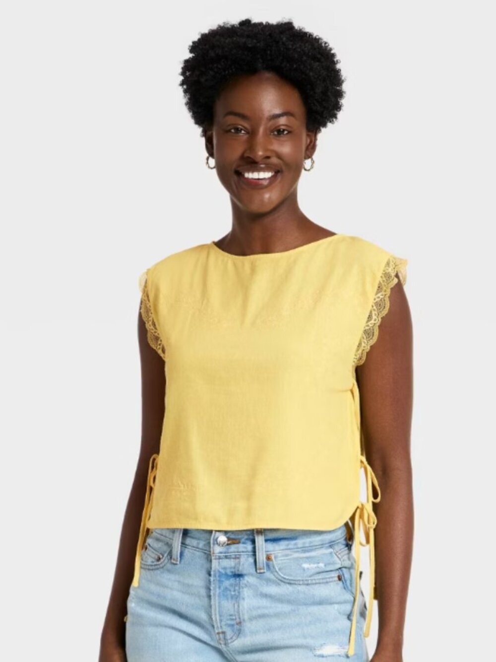 Universal Thread Embroidered Tie Top NWT size M